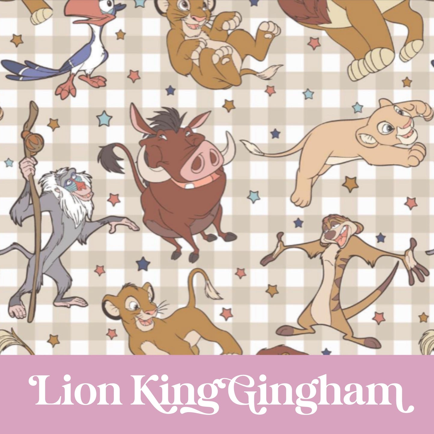 Lion King Gingham