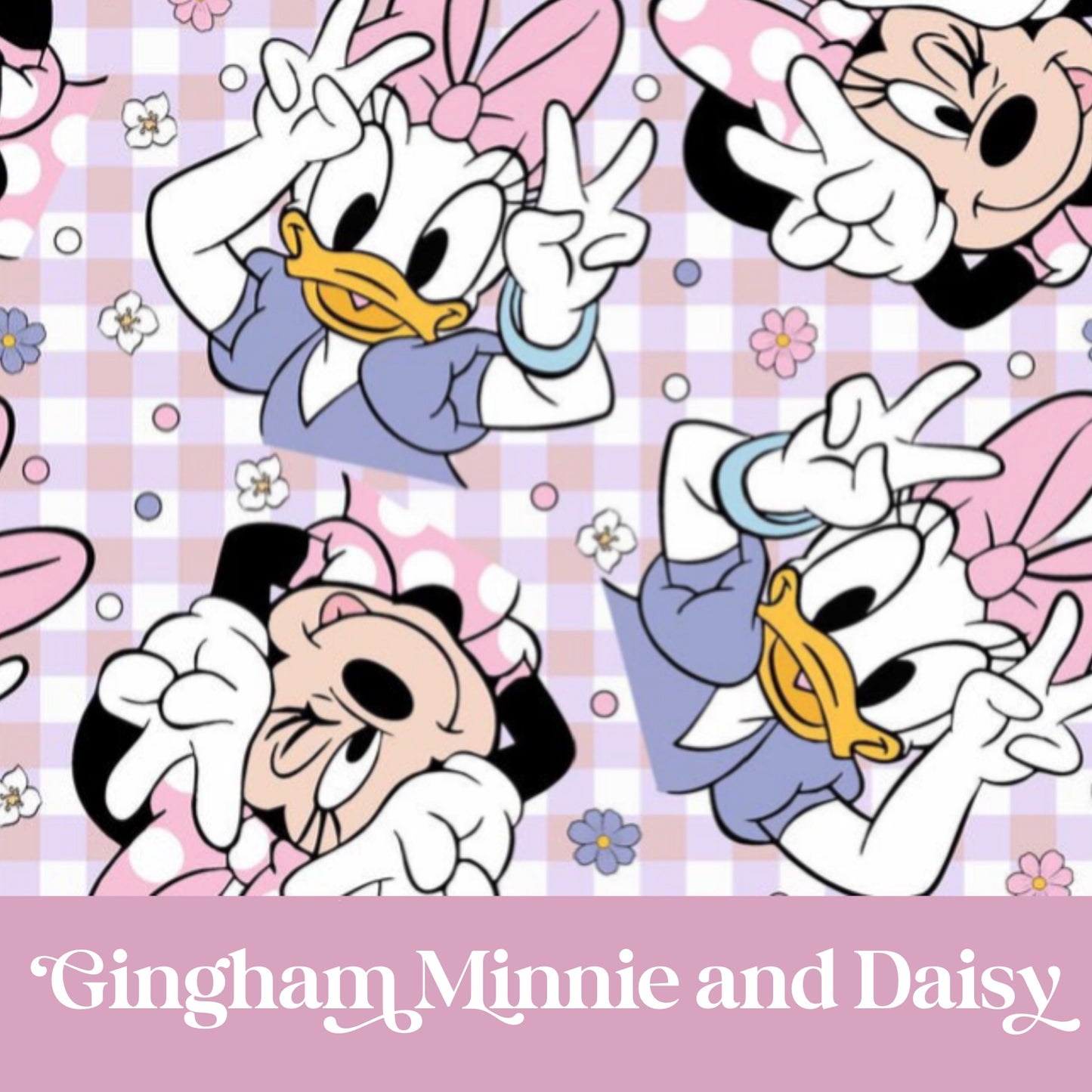 Gingham Minnie and Daisy