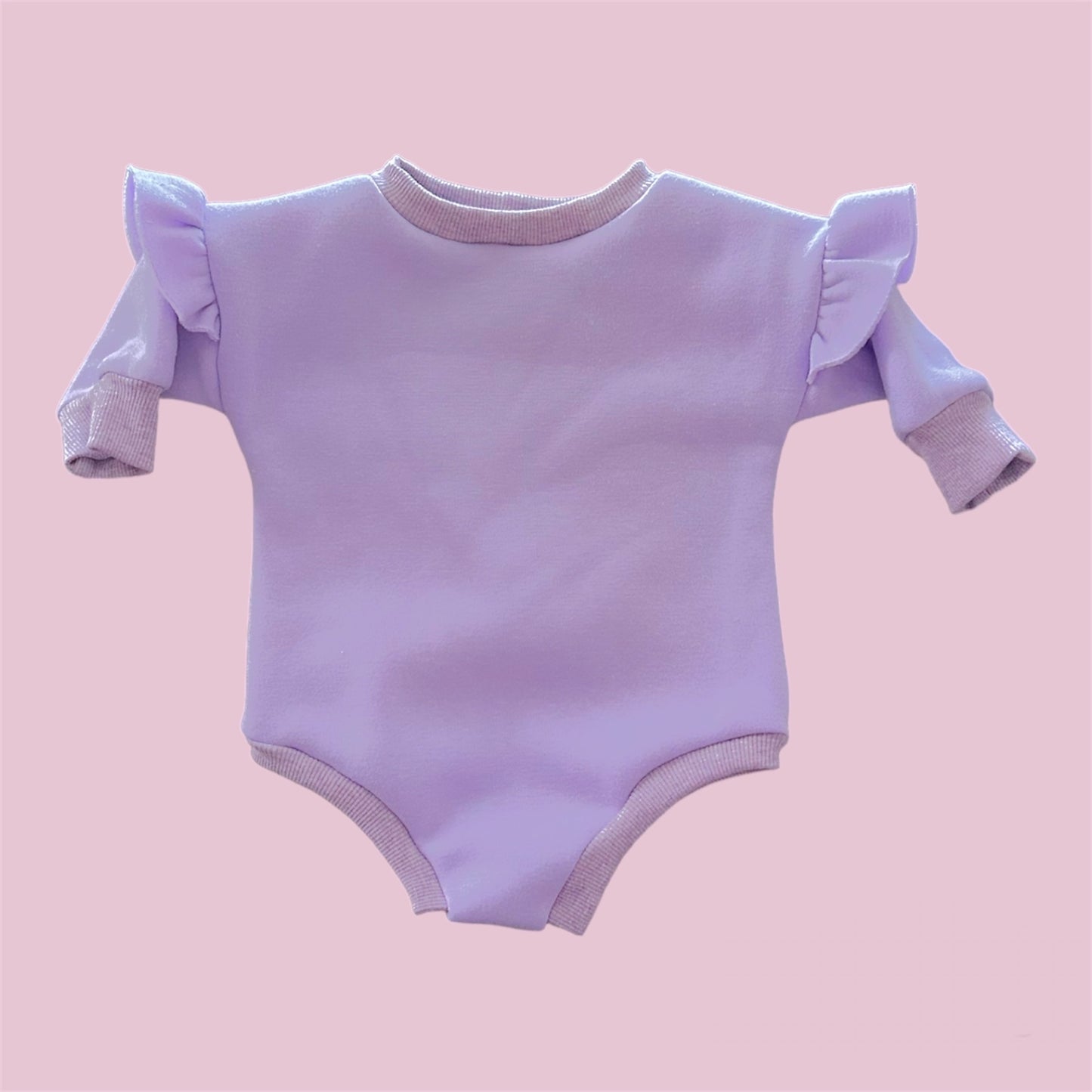 Flutter Sweater Romper - Lavender Haze