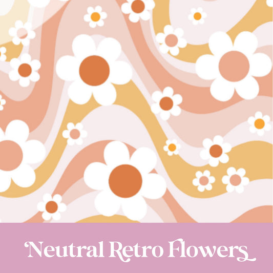 Neutral Retro Flowers
