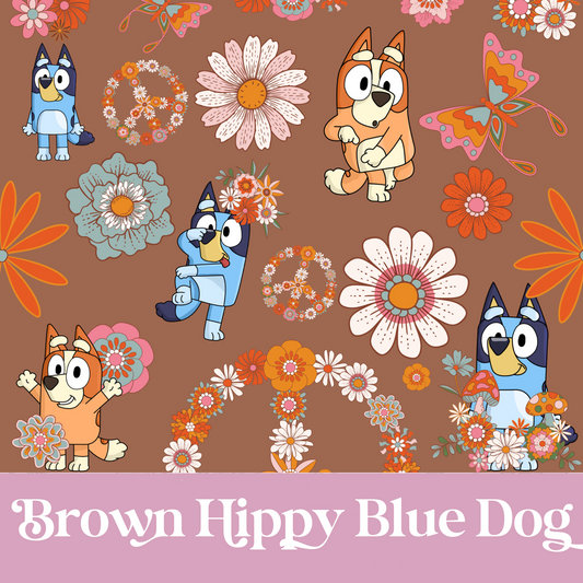 Brown Hippy Blue Dog