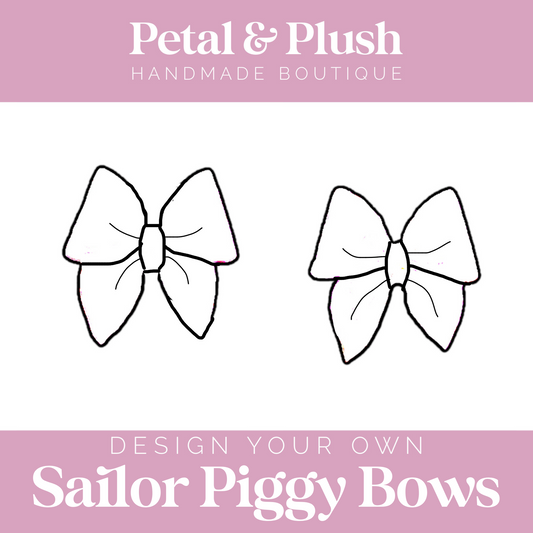 Design Your Own - Sailor Piggy Bows