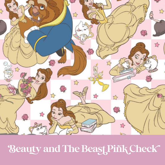 Beauty and The Beast Pink Check